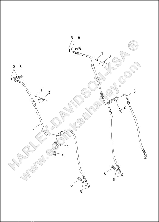 BRAKE LINES, FRONT - ABS